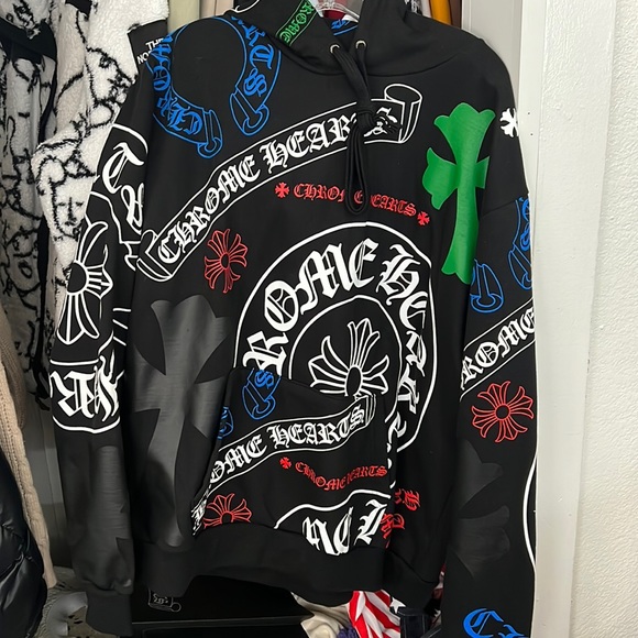 Chrome Hearts Stencil Hoodie Large NEW www.unae.edu.py